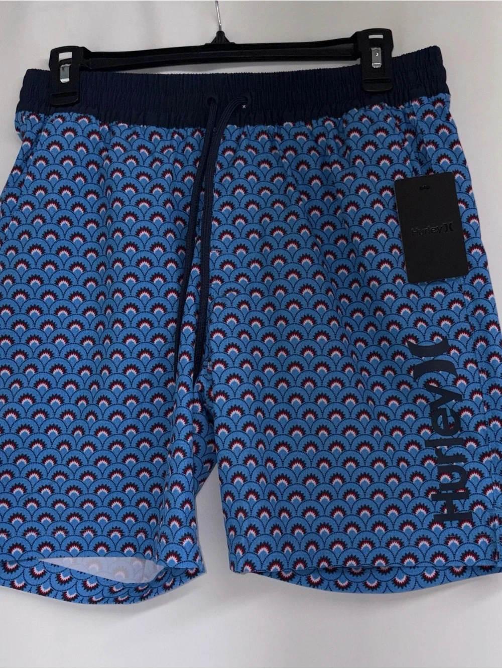 NWT Hurley Men’s Small Bliss Blue American Burst Volley Swim Shorts $50